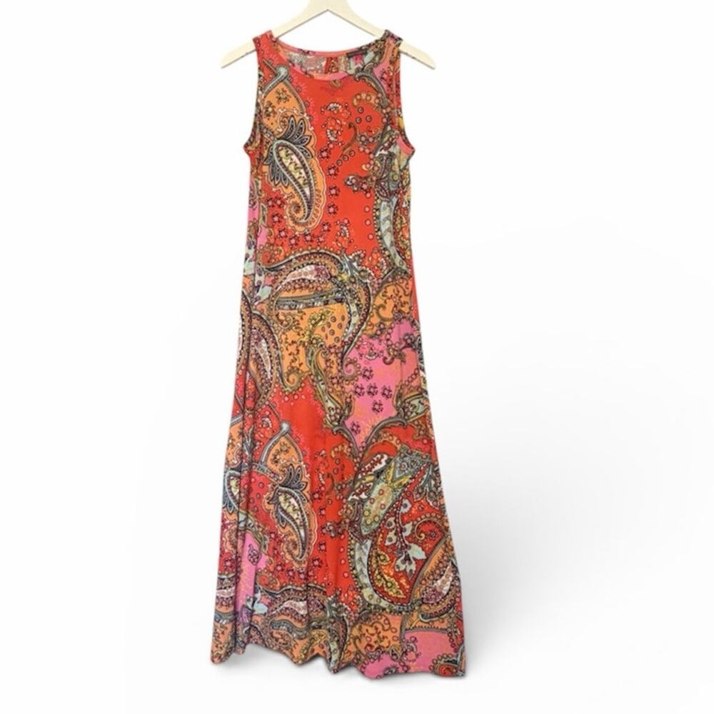 Vince Camuto Paisley Getaway Stretch Maxi Dress